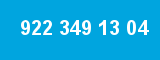 922 349 13 04